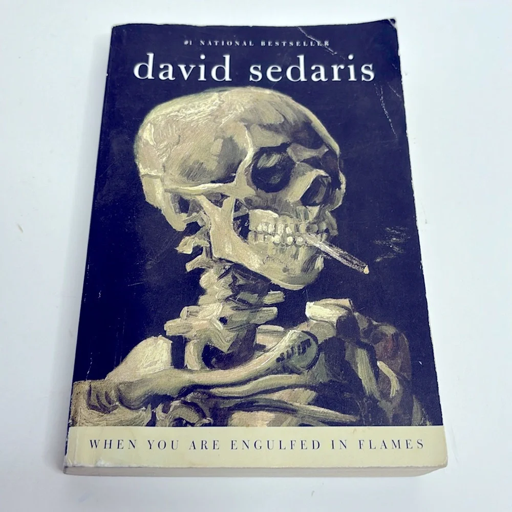 Book | David Sedaris When You Are Engulfed In Flames | Skulls Bones Smoking Look